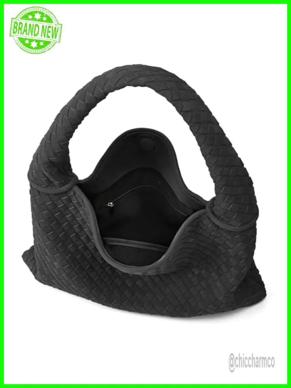 Suede Woven Hobo Bag Tote Retro Handbag Satchel